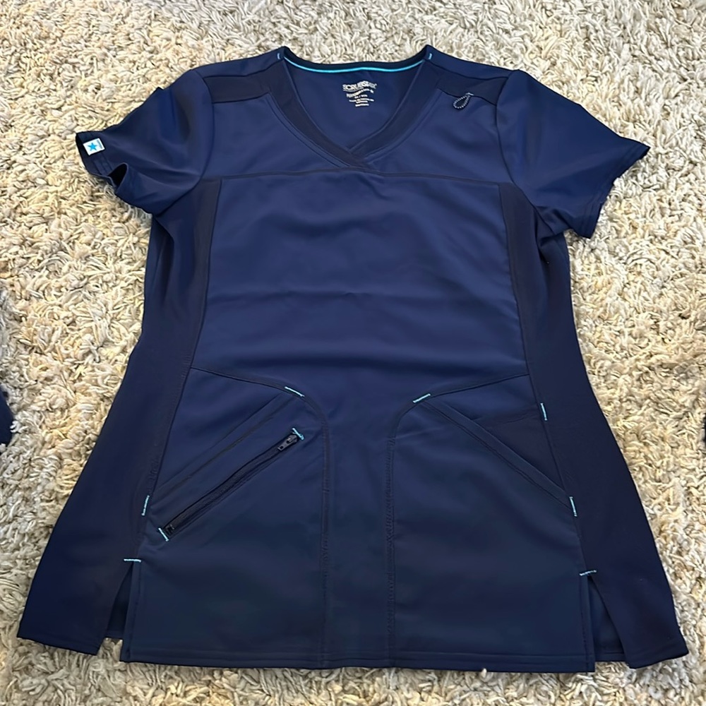 Navy Scrubstar Scrub Top Size XS
